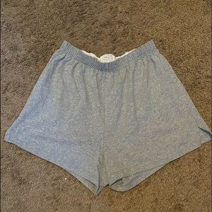 Grey athletic shorts